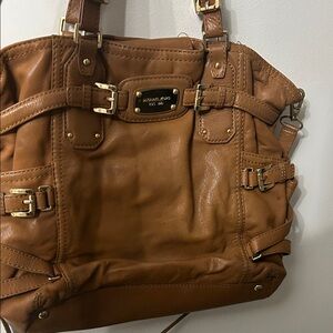 Michael Kors Brown Leather Shoulder Bag